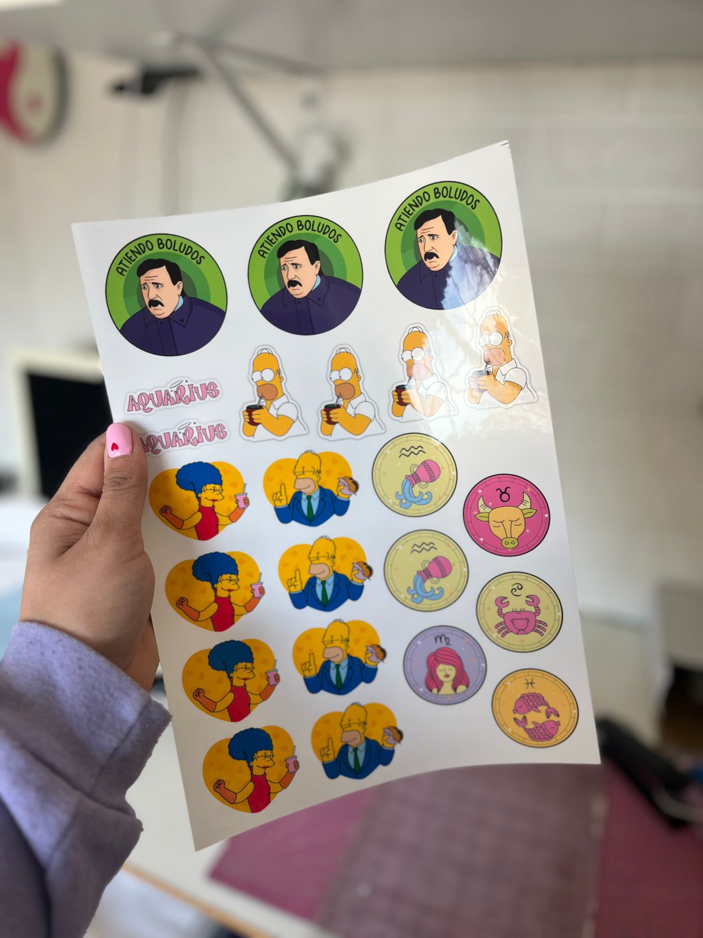 Plancha de sticker PERSONALIZADA