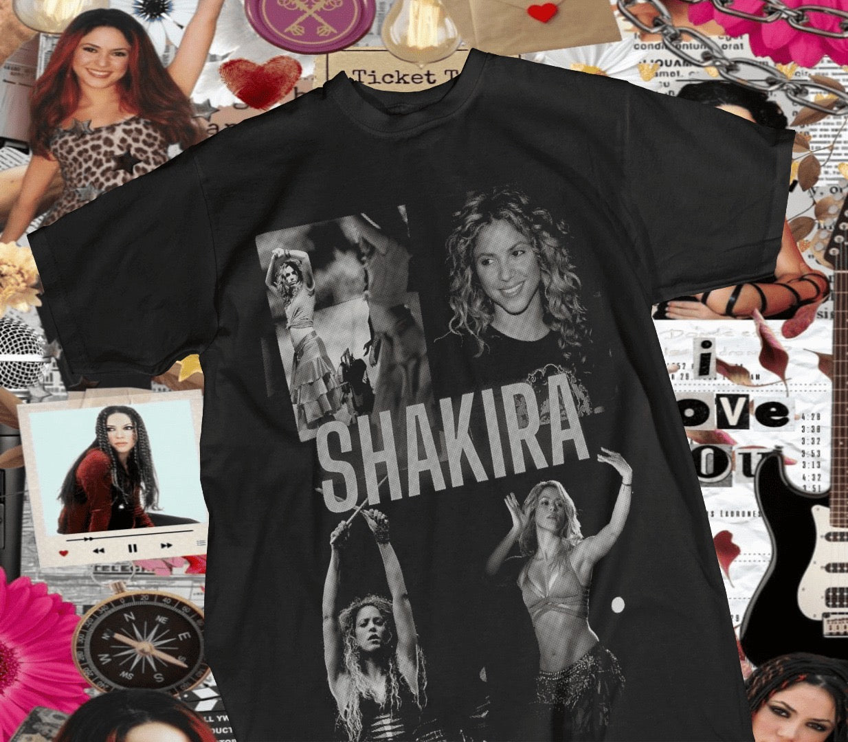 Remeras Shakira 3 diseños