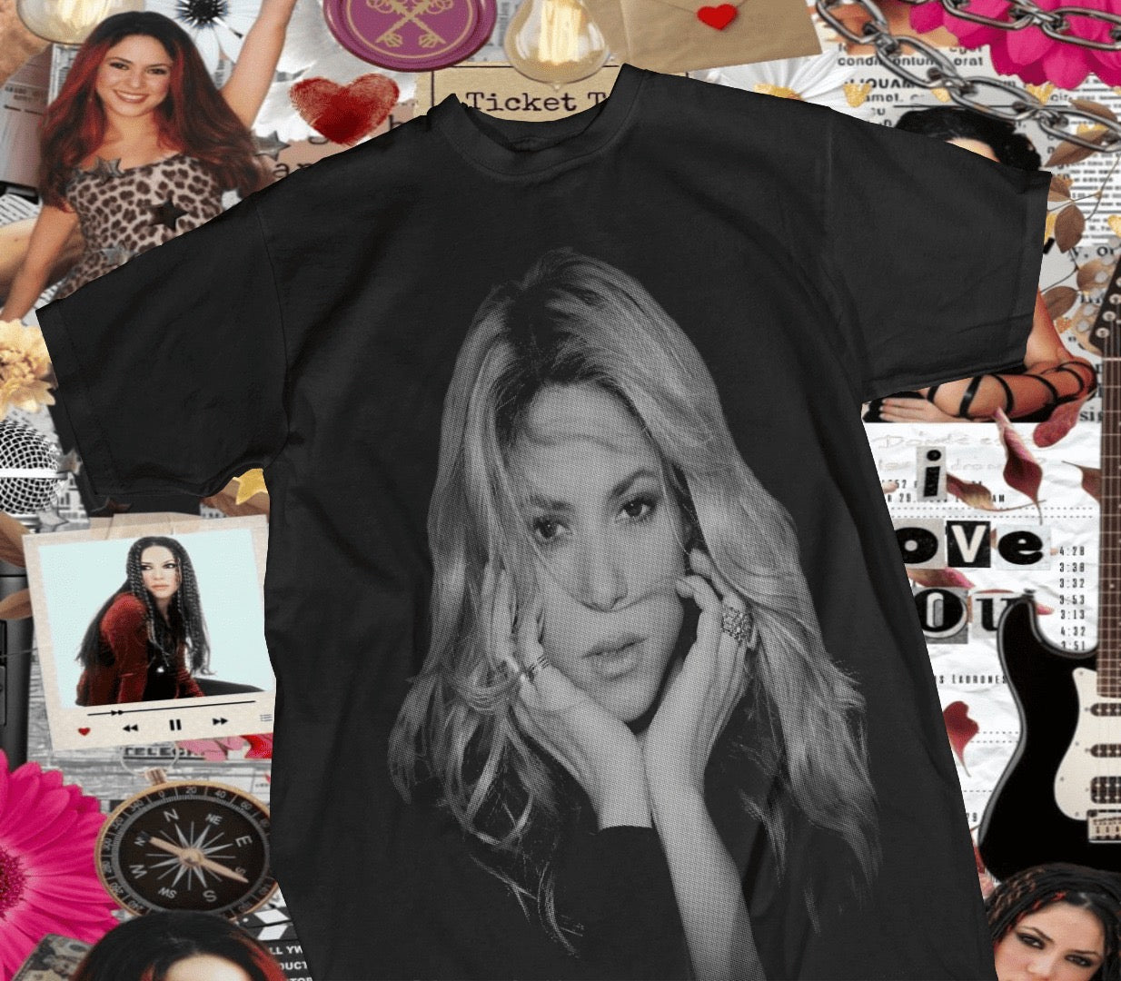 Remeras Shakira 3 diseños