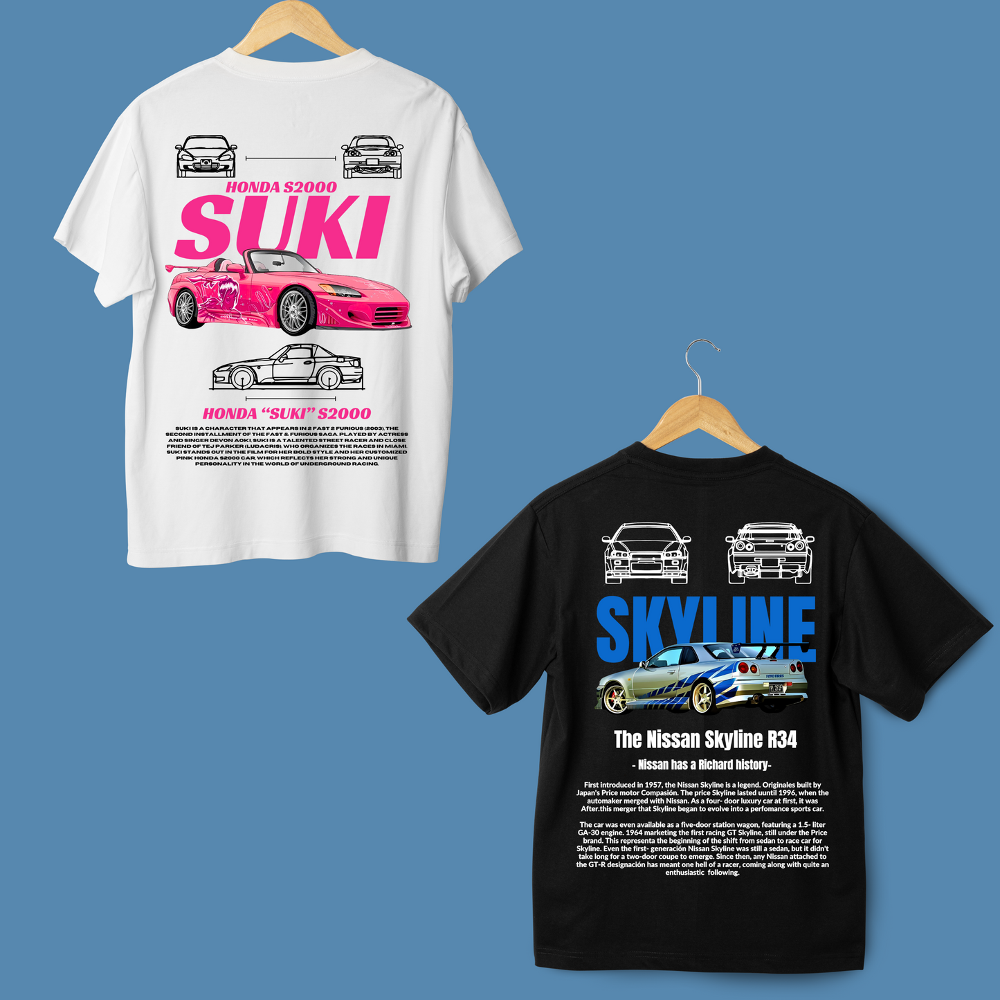 Pack remeras Suki y Skyline