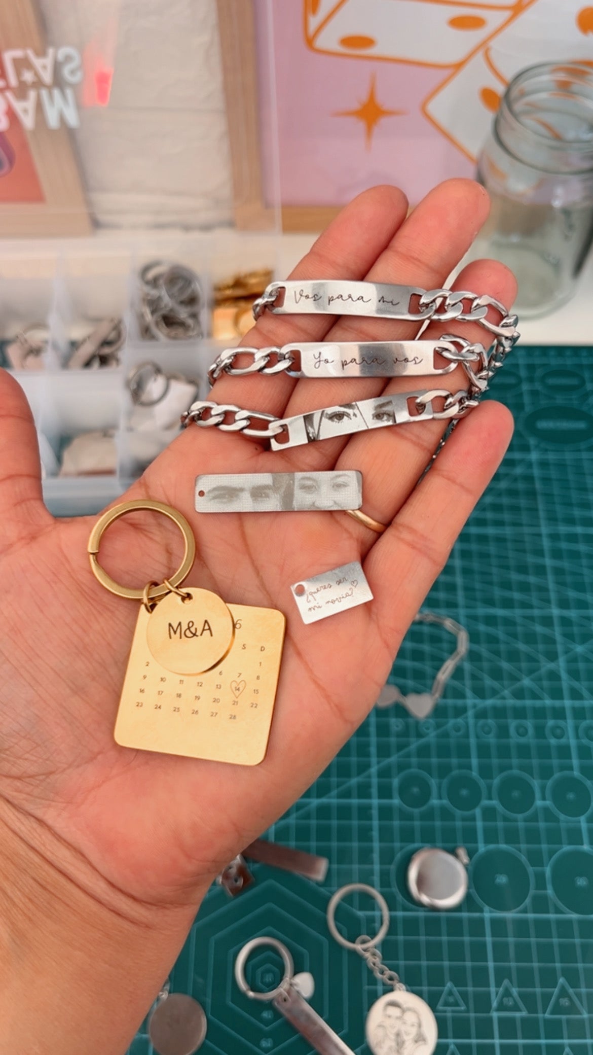 Pack pulseras con frase