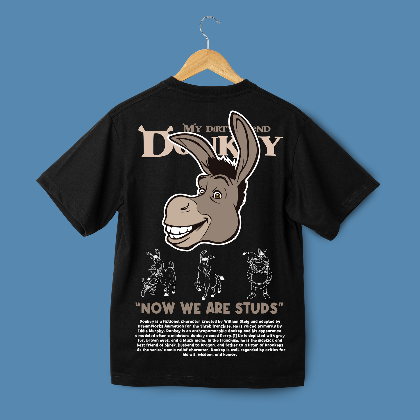 Remera burro de Shrek