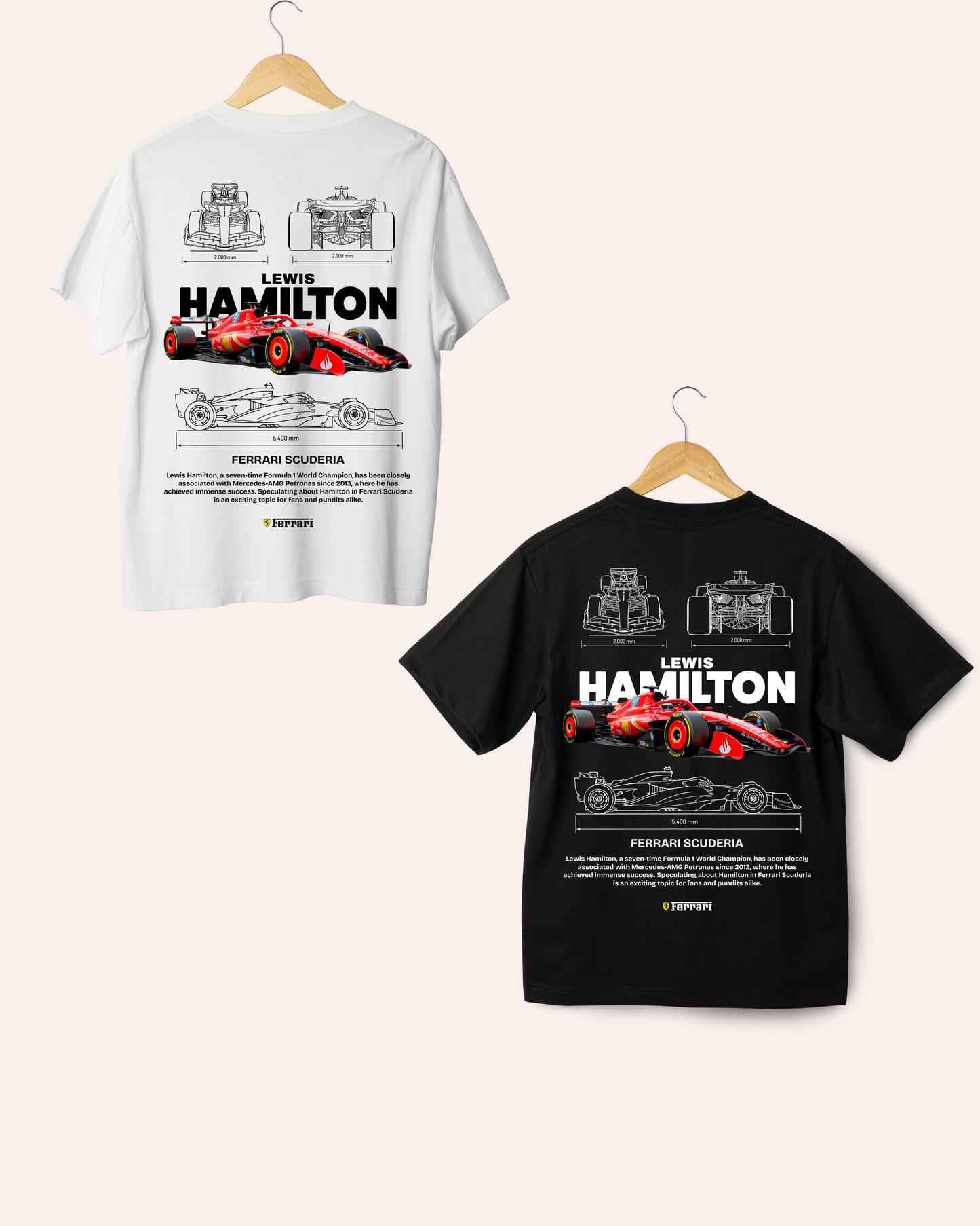 Remera Hamilton Ferrari