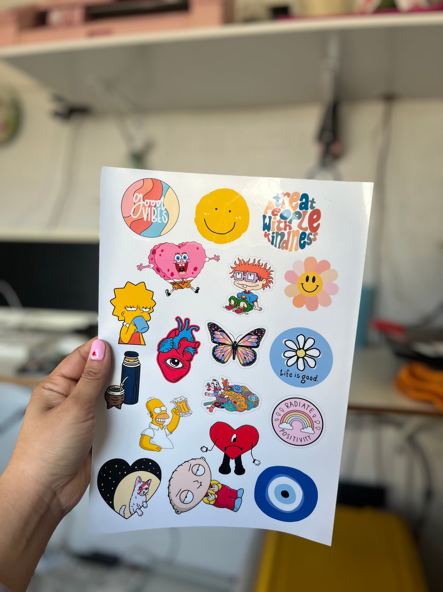 Plancha de sticker PERSONALIZADA