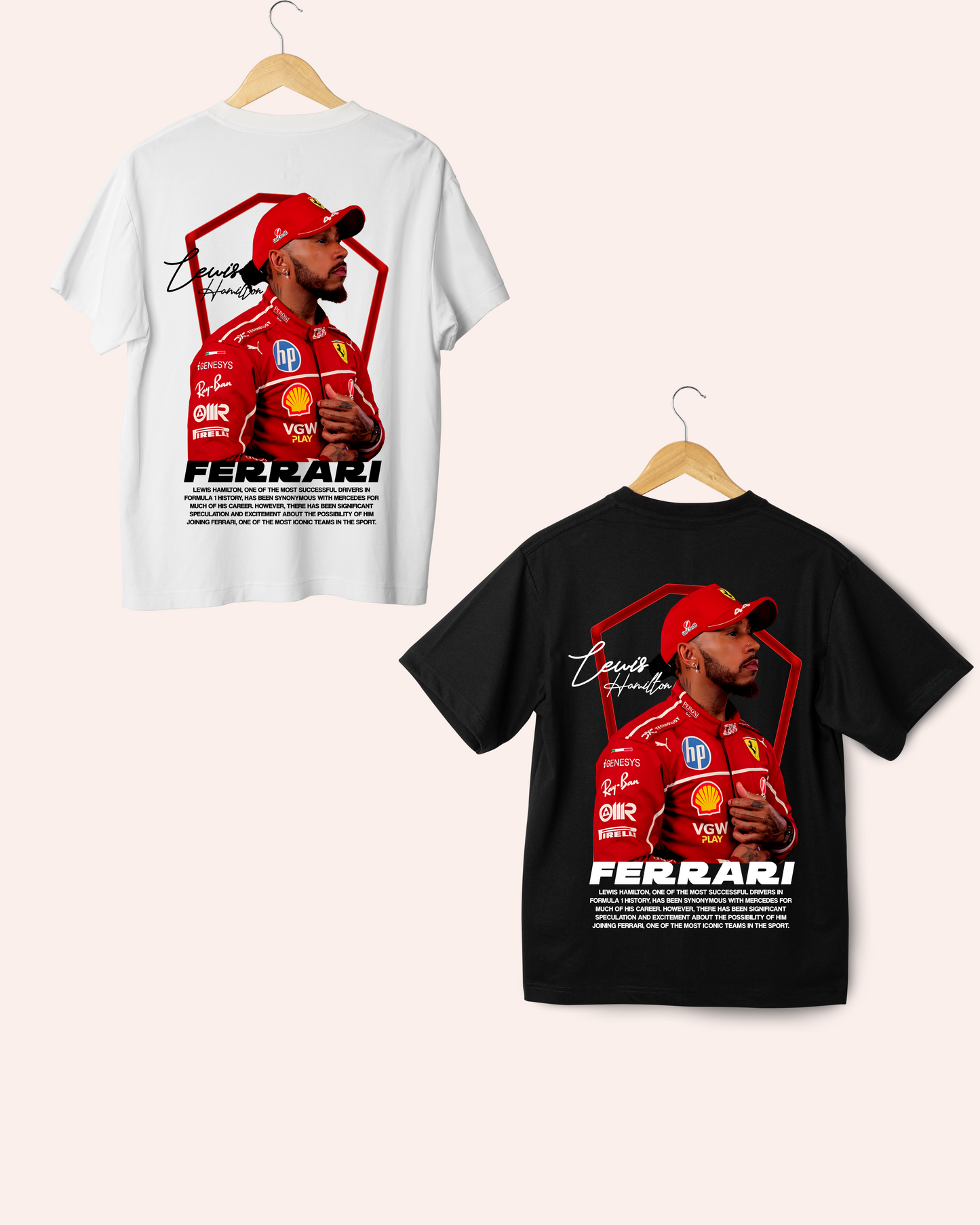 Remera Hamilton Ferrari