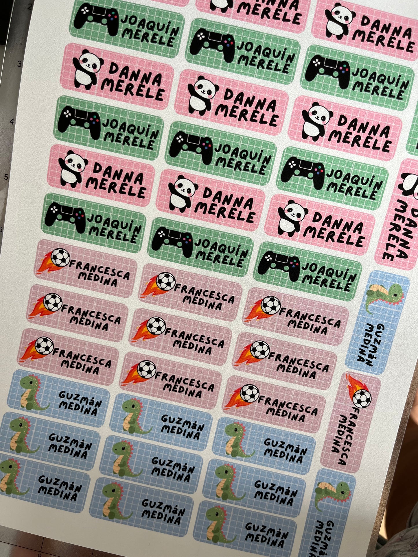 Pack escolar de etiquetas