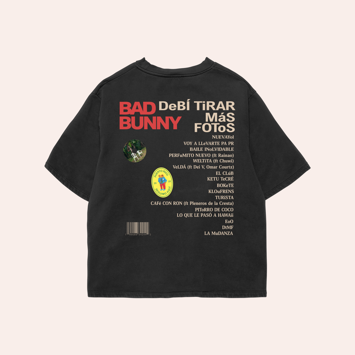 Remera Bad Bunny álbum DtMF