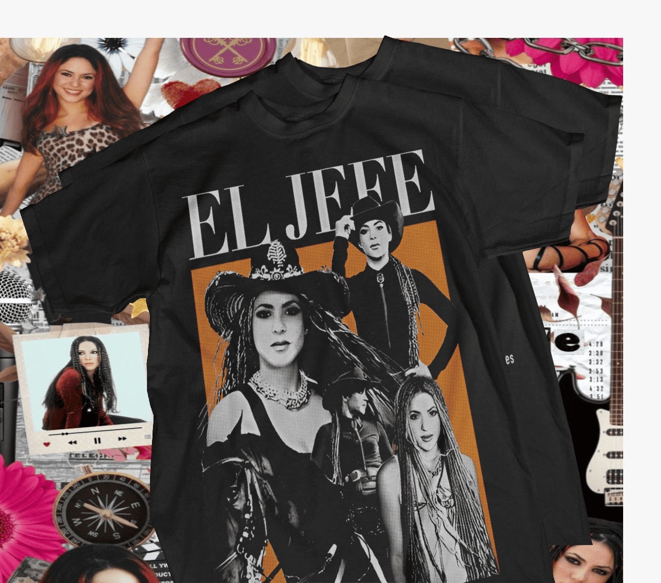 Remeras Shakira 3 diseños