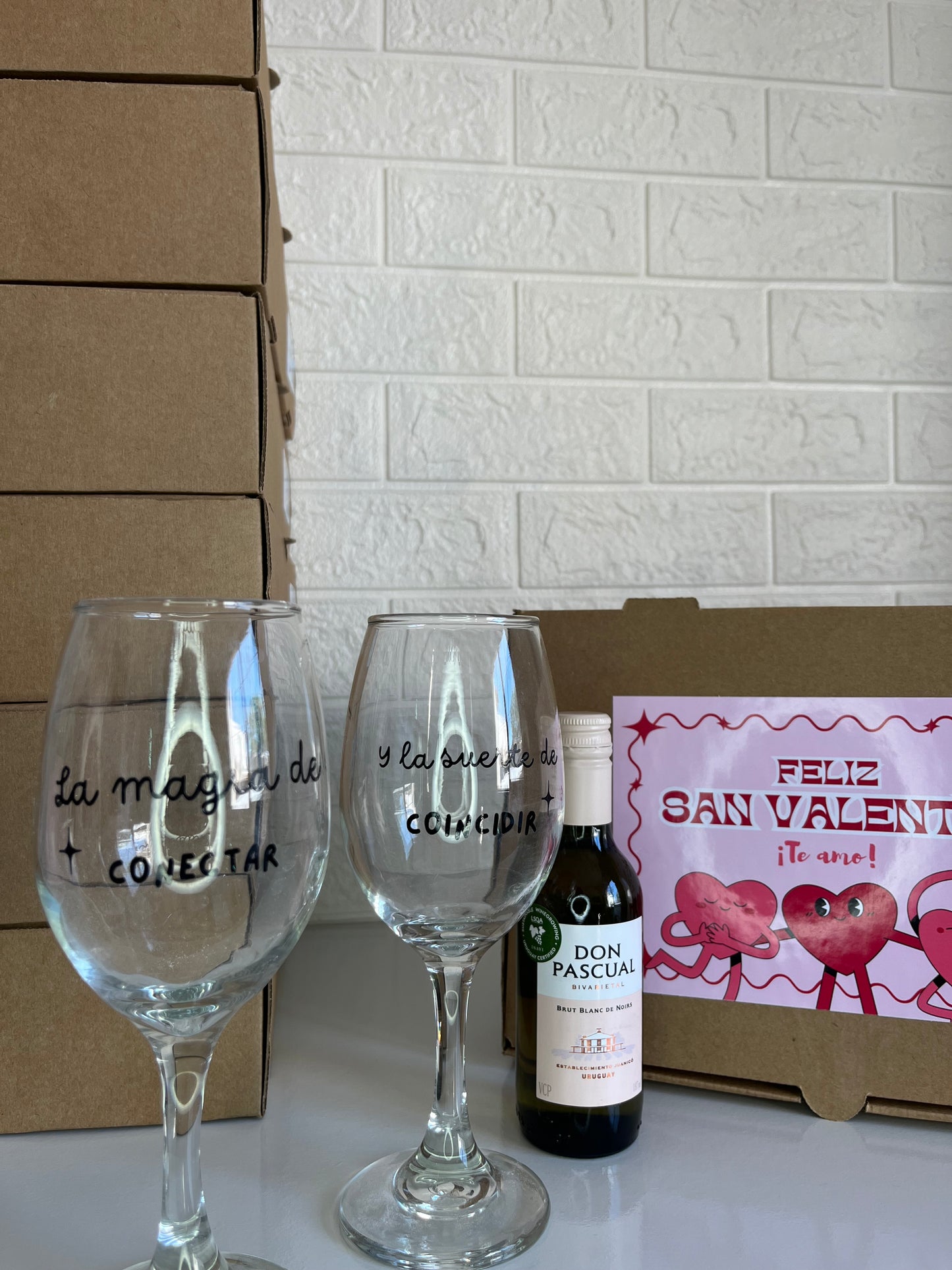 Box copas + vino