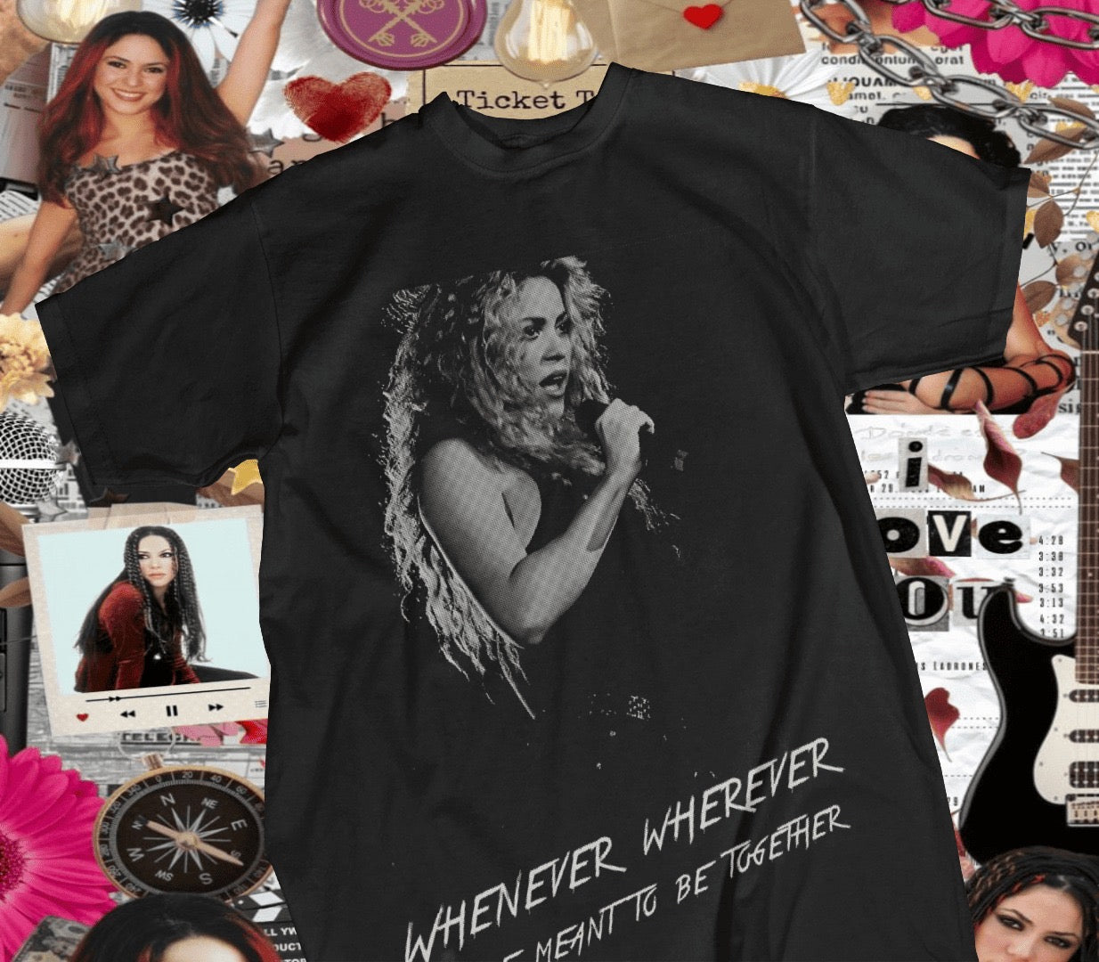 Remeras Shakira 3 diseños