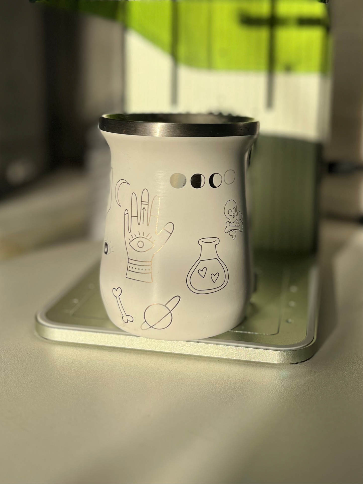 Mate de acero con 15 personalizados