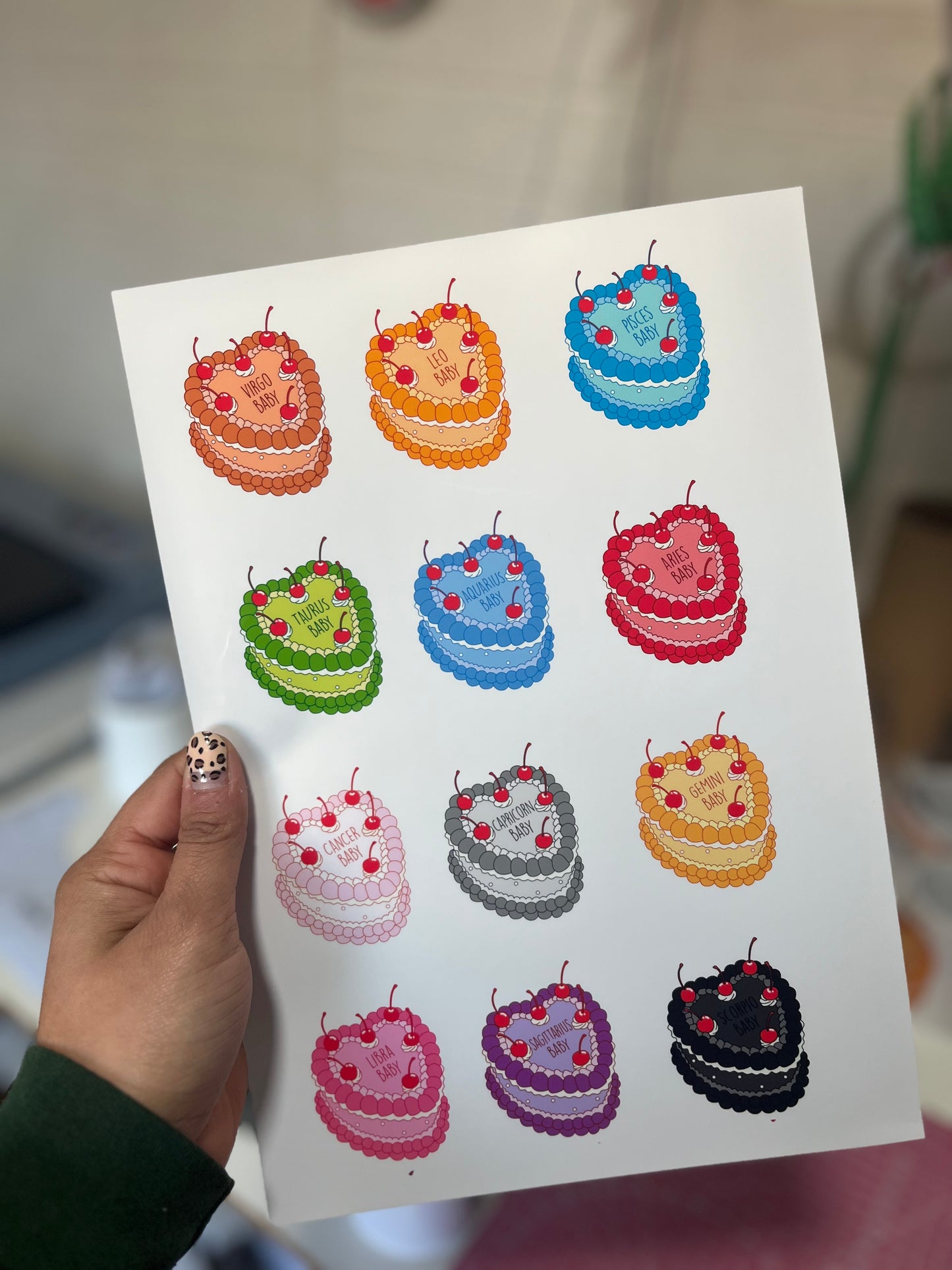 Plancha de sticker PERSONALIZADA
