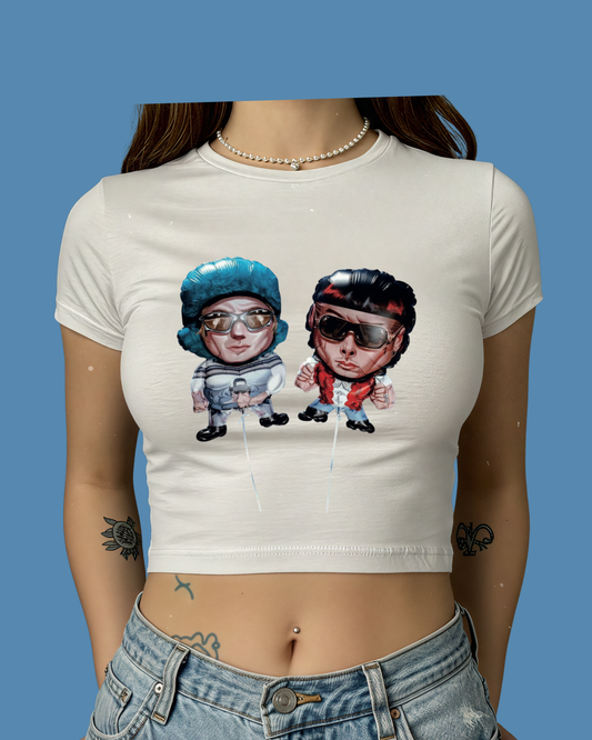 Baby tee Catriel y Paco amoroso