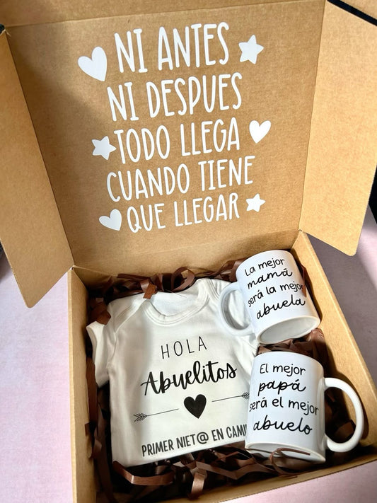 Box abuelos body y tazas