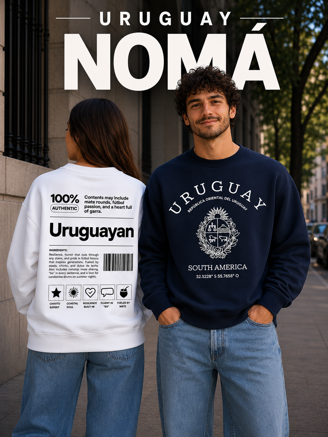Buzo cuello a la base Uruguay