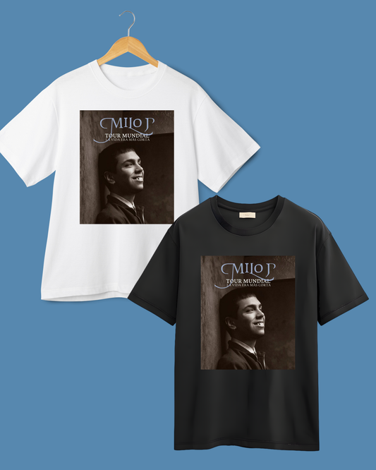 Remera Milo J la vida era más corta