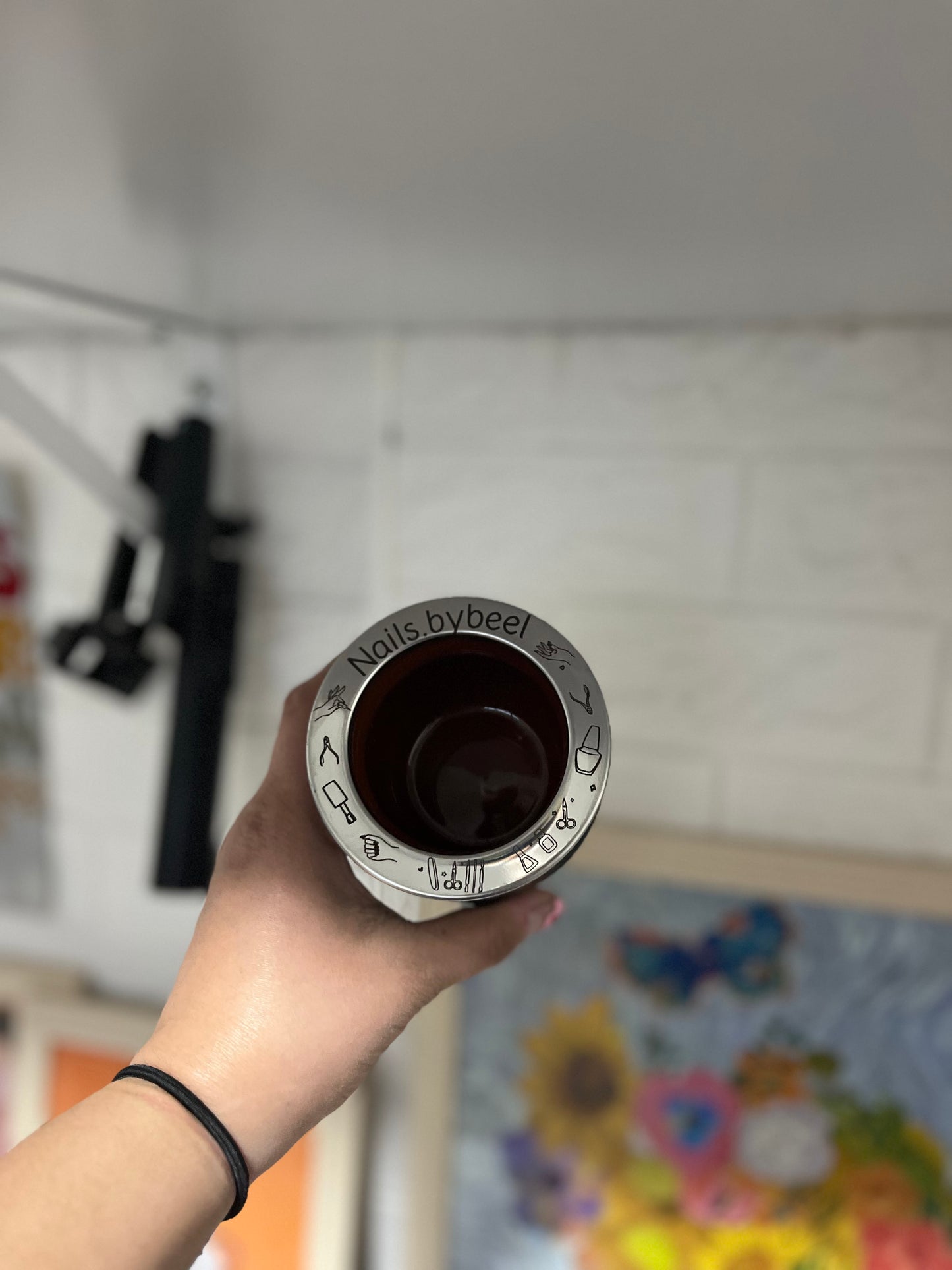 Mate de cuero con grabado