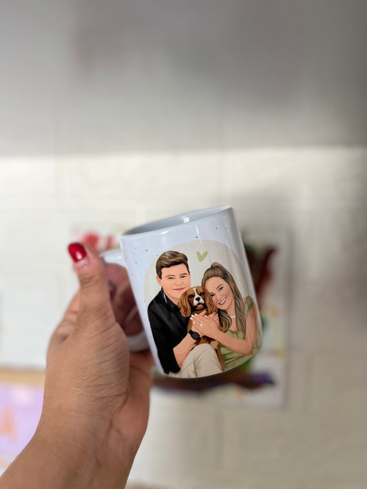 Taza ilustrada con foto
