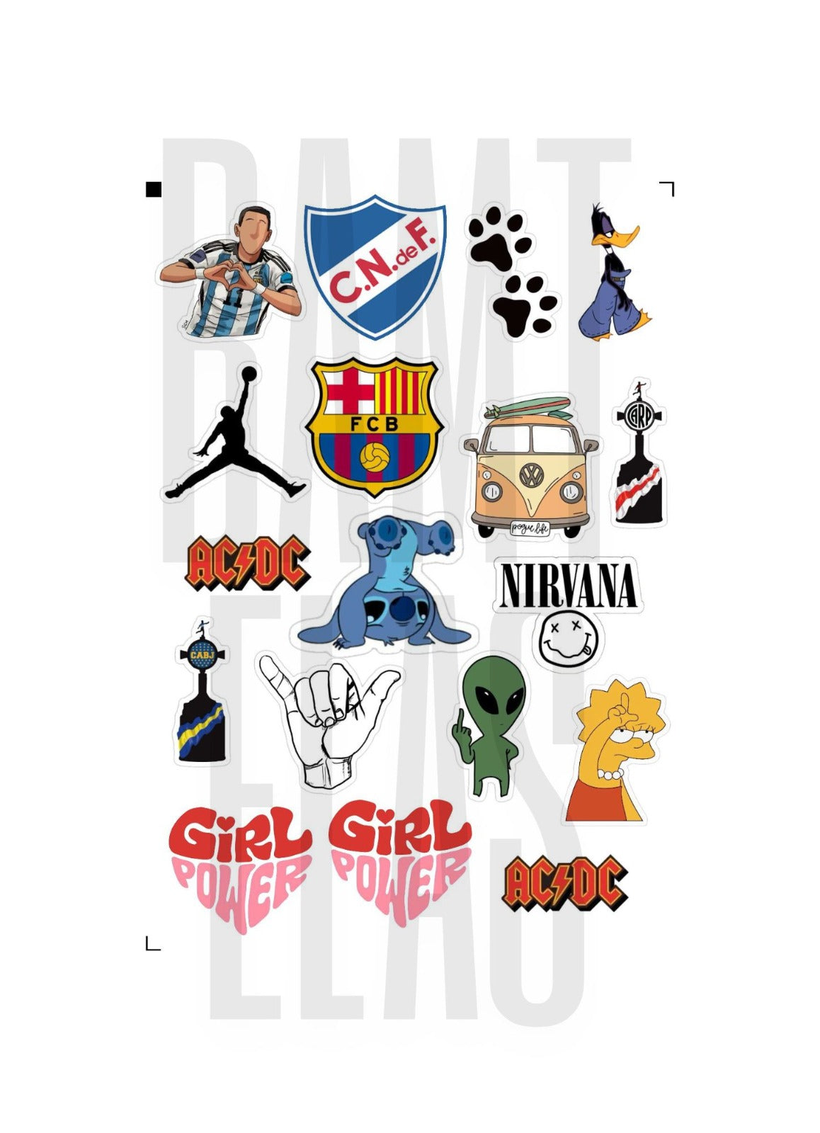 Planchas de stickers