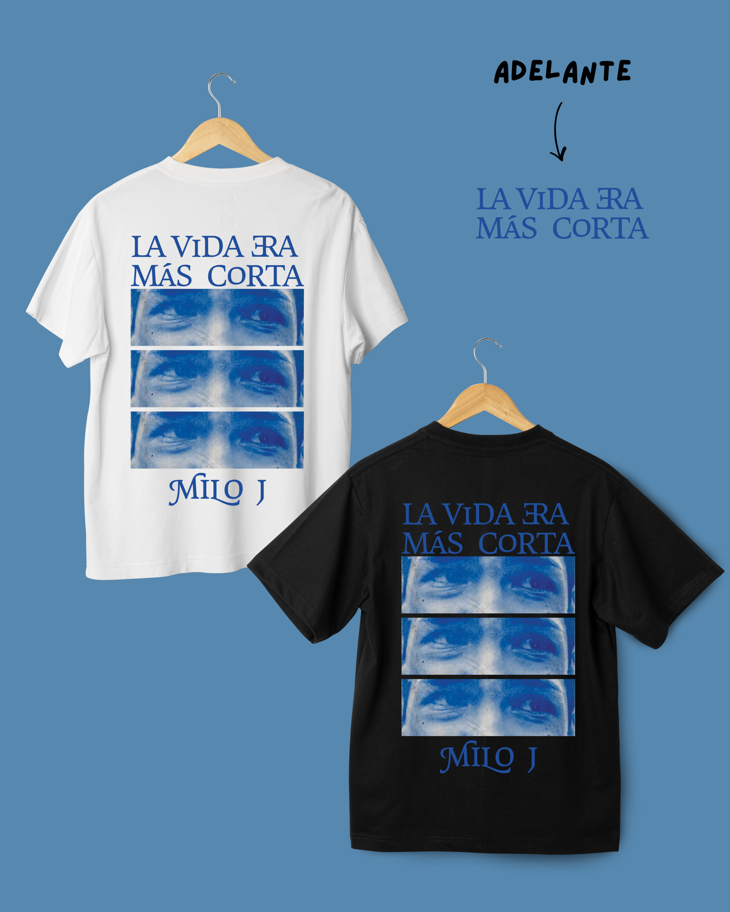 Remera Milo J la vida era más corta