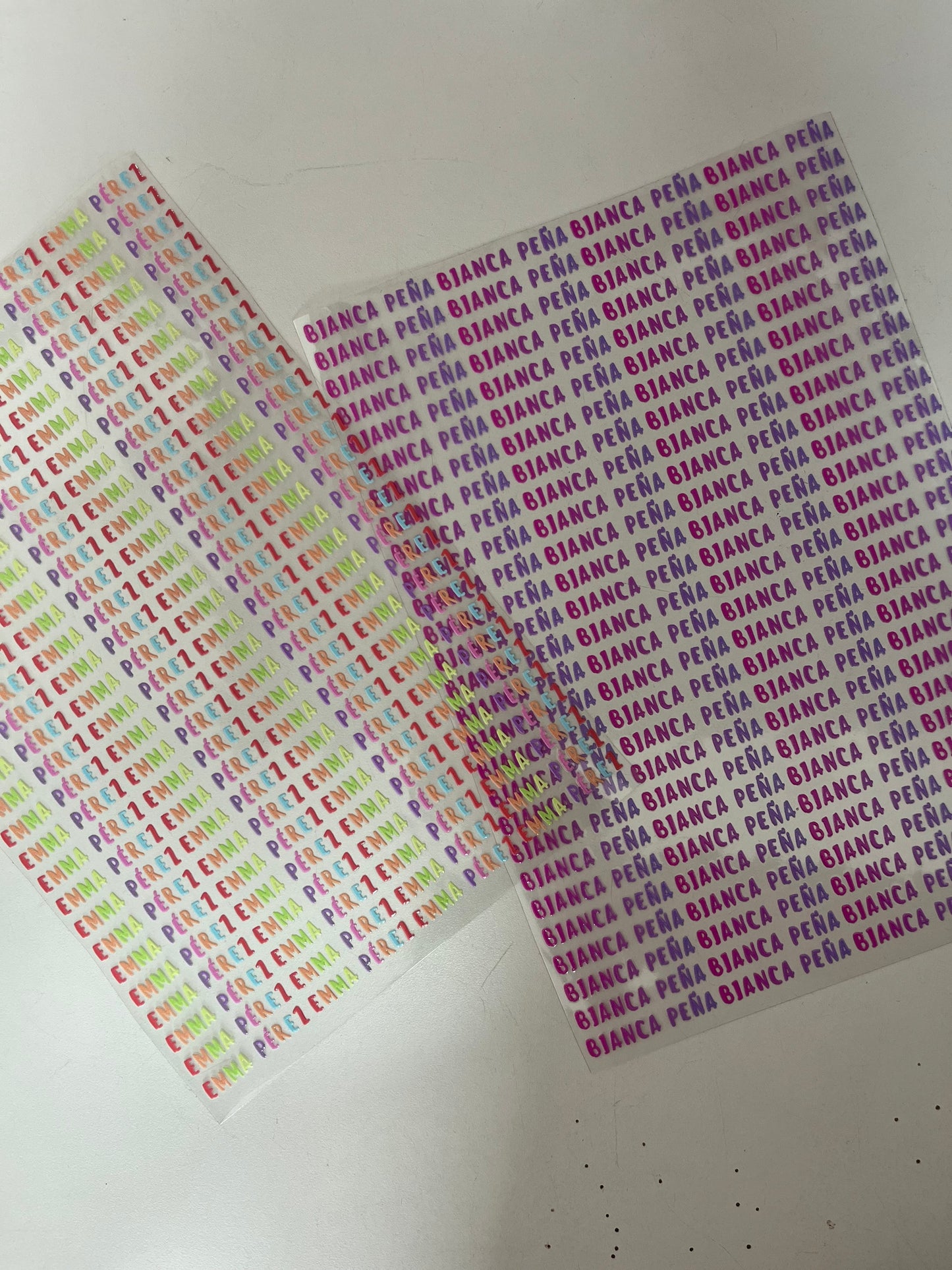 Etiquetas para lápices