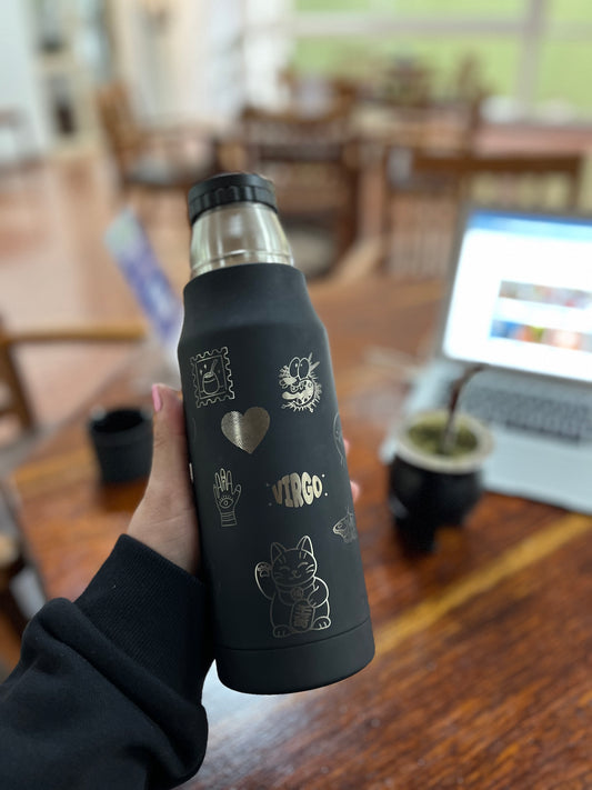Set mate y termo con minis diseños personalizados