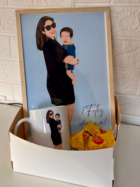 Box mamá con cuadro