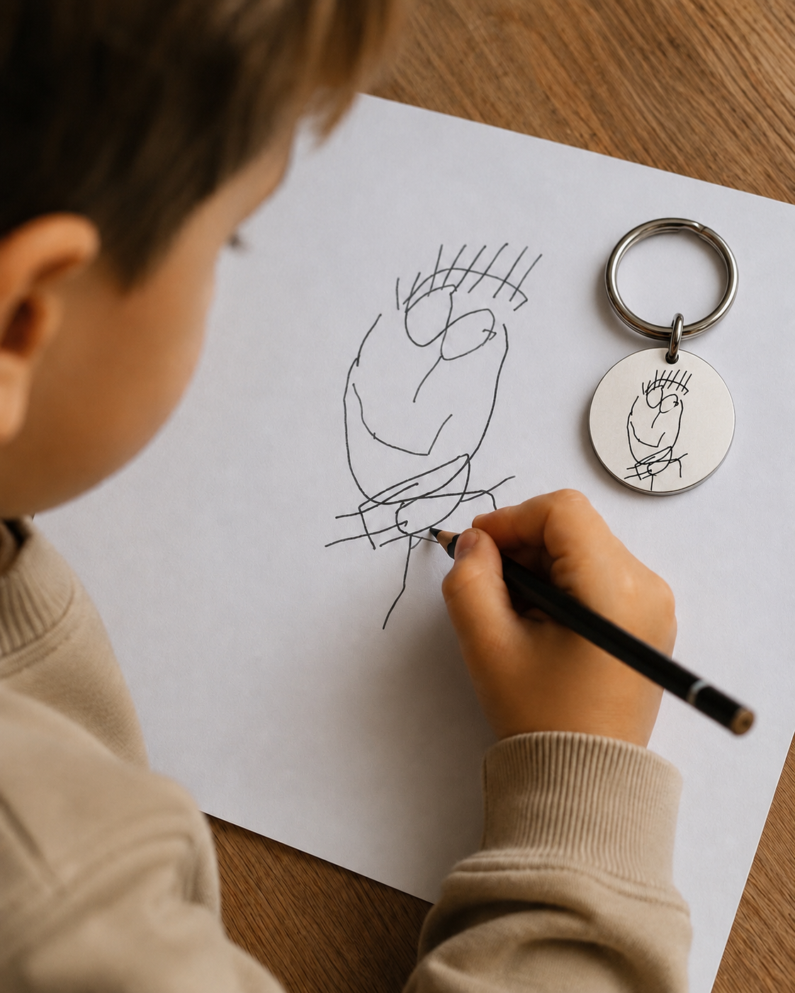 Llavero dibujo para papá