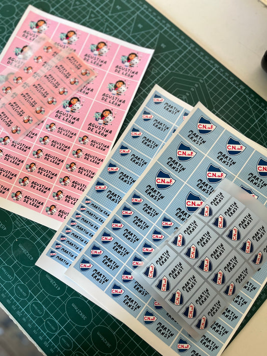 Pack escolar de etiquetas personalizadas