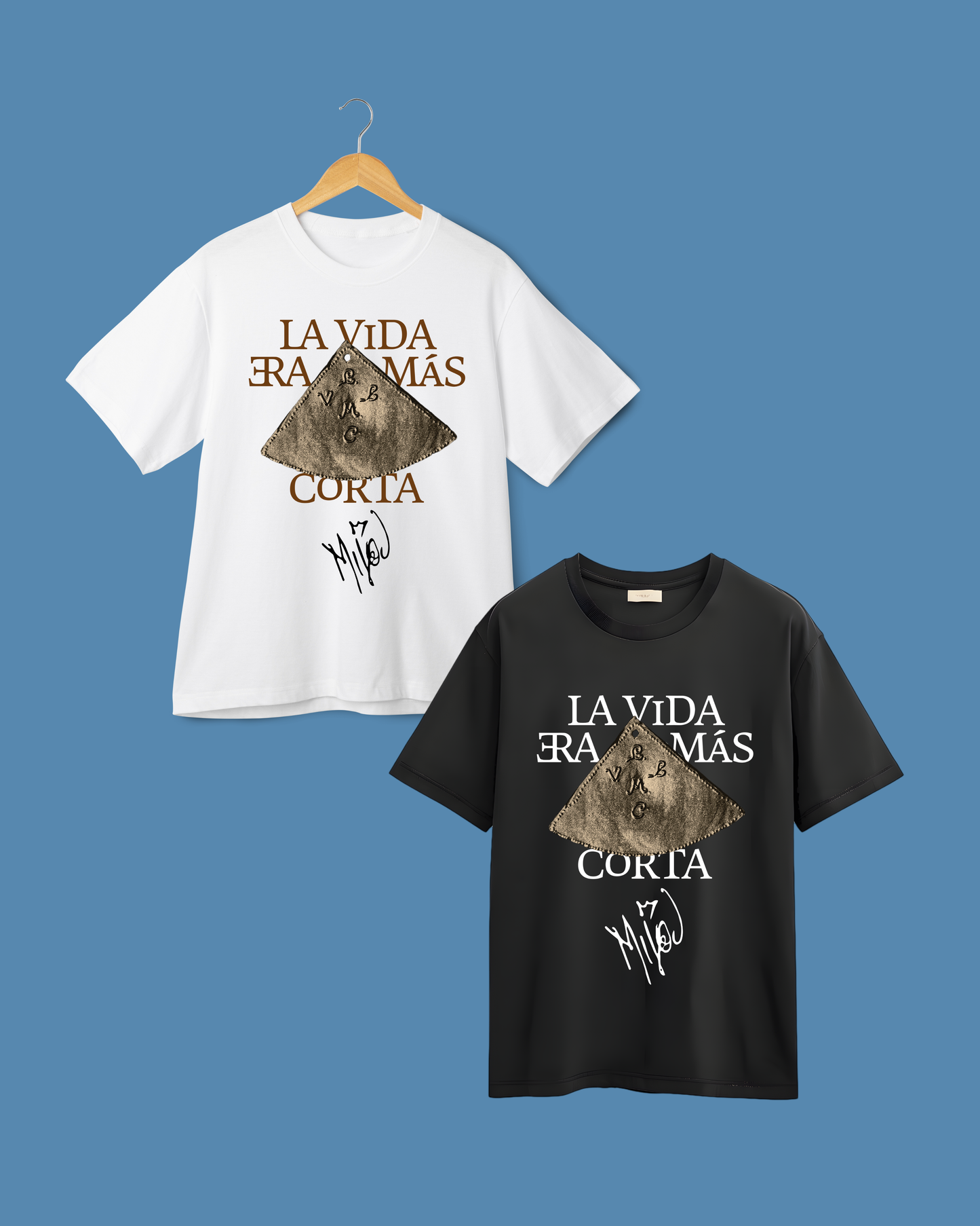Remera Milo J la vida era más corta